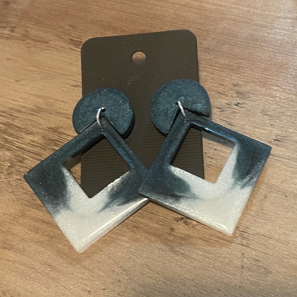 Handmade resin earrings